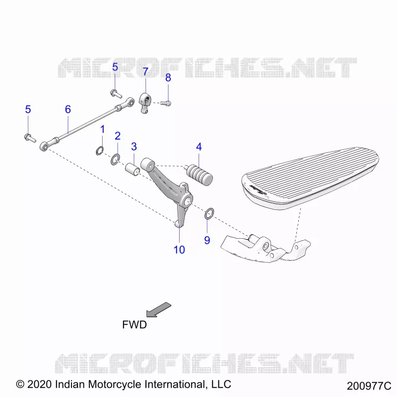SYSTÃˆME DE TRANSMISSION, SHIFT PEDAL AND SHIFT LINKAGE