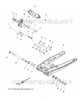 SUSPENSION ARRIERE ASM., SWING ARM AND SHOCK
