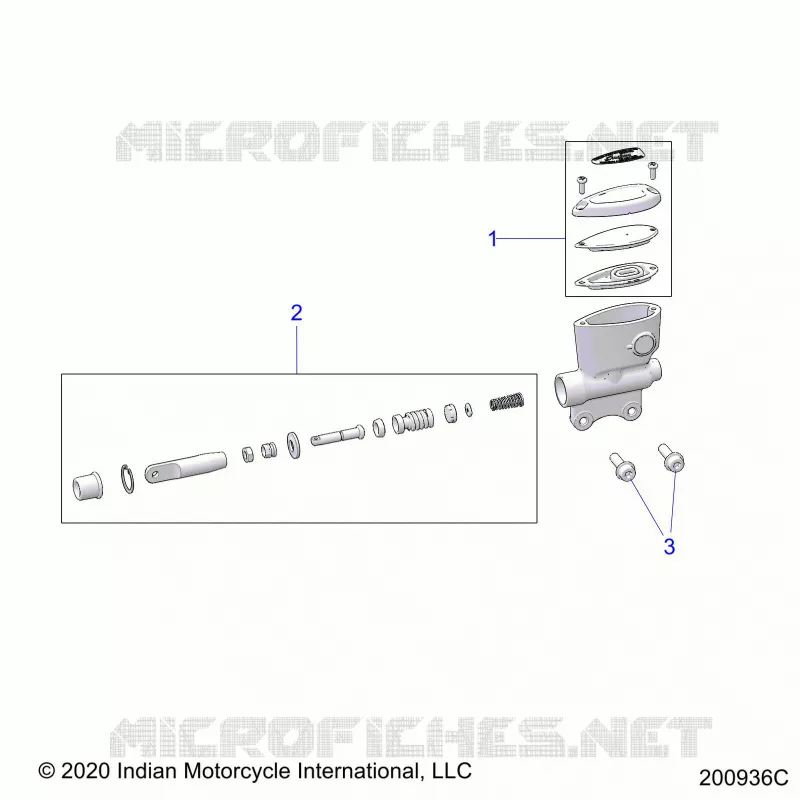 FREIN ARRIERE, MASTER CYLINDER