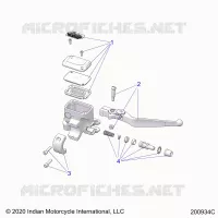 FREIN AVANT, LEVER AND MASTER CYLINDER