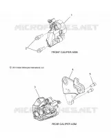 BRAKES, ETRIERS DE FREIN AVANT AND REAR