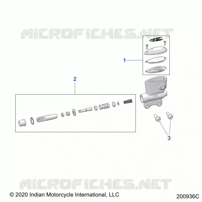 FREIN ARRIERE, MASTER CYLINDER