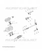 SYSTEME DE TRANSMISSION, SHIFT FORKS, RATCHET AND DRUM
