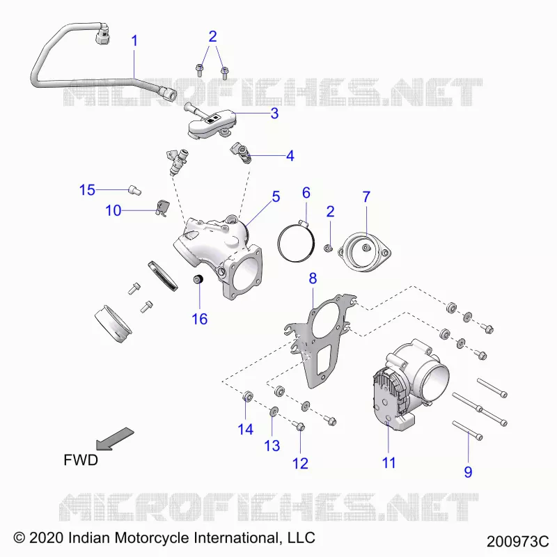 SYSTÃˆME D'ALIMENTATION, FUEL CLAM SHELL/THROTTLE BODY