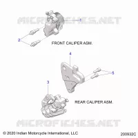 BRAKES, ETRIERS DE FREIN AVANT AND REAR
