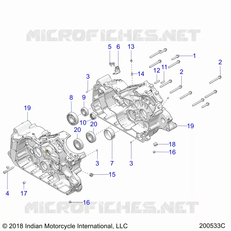 MOTEUR, CASE ASM.