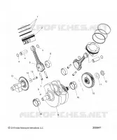 ENGINE, PISTON AND VILEBREQUIN