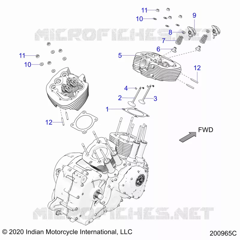 ENGINE, CULASSE ASM.