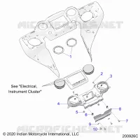 CARENAGES ASM, INSTRUMENT PANEL MNTG.