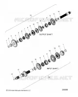 SYSTEME DE TRANSMISSION, INPUT/OUTPUT SHAFT ASM.