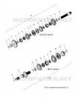 SYSTÈME DE TRANSMISSION, INPUT/OUTPUT SHAFT ASM.