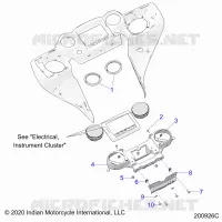 CARENAGES ASM, INSTRUMENT PANEL MNTG.