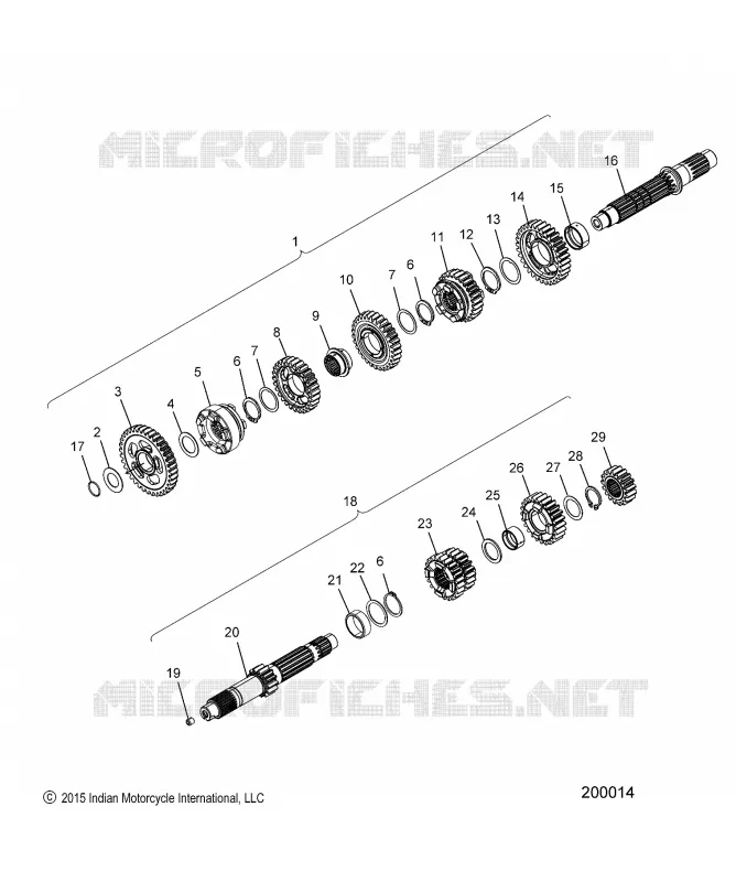 SYSTÈME DE TRANSMISSION, INPUT/OUTPUT SHAFT ASM.