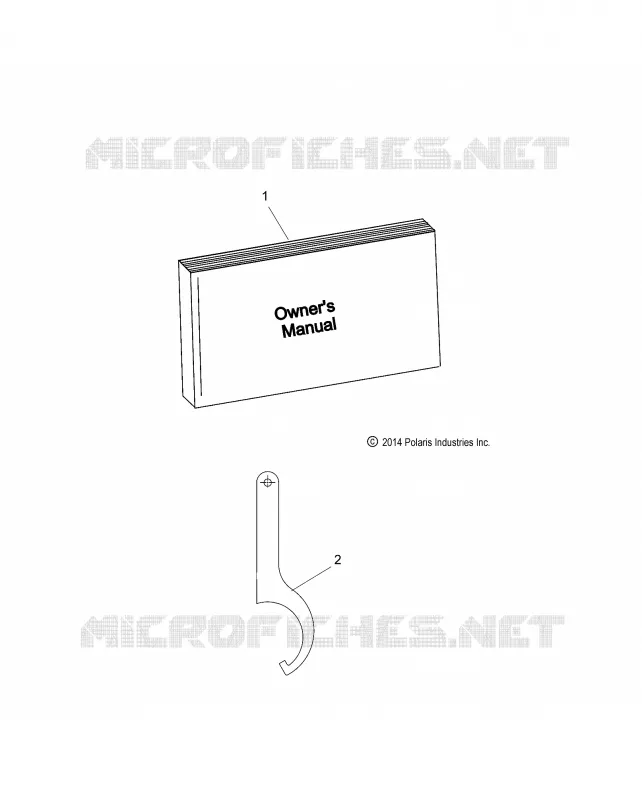 REFERENCES, MANUEL DU PROPRIETAIRE, SPANNER WRENCH