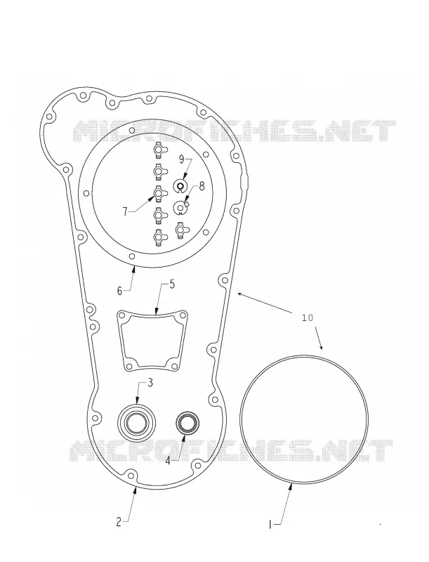 MOTEUR, PRIMARY GASKET AND SEAL KIT