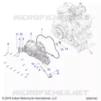 ENGINE, PRIMARY & COUVERCLE D'EMBRAYAGE