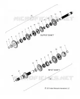 SYSTEME DE TRANSMISSION, INPUT/OUTPUT SHAFT ASM.