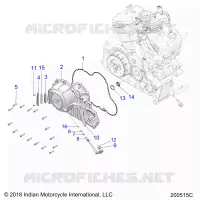 ENGINE, PRIMARY AND COUVERCLE D'EMBRAYAGE