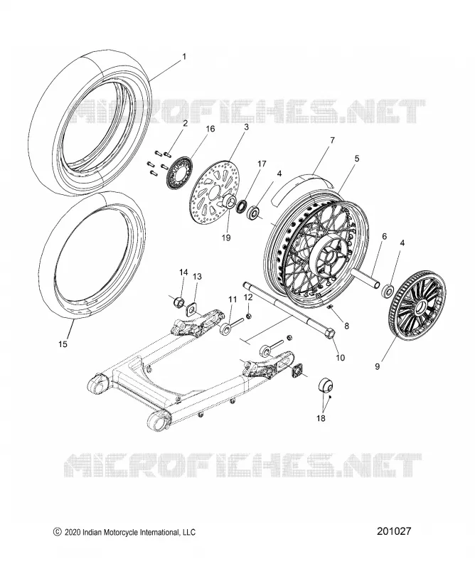 ROUE ARRIERE, WHITE WALL