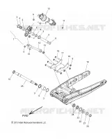 SUSPENSION ARRIERE ASM., SWING ARM AND SHOCK