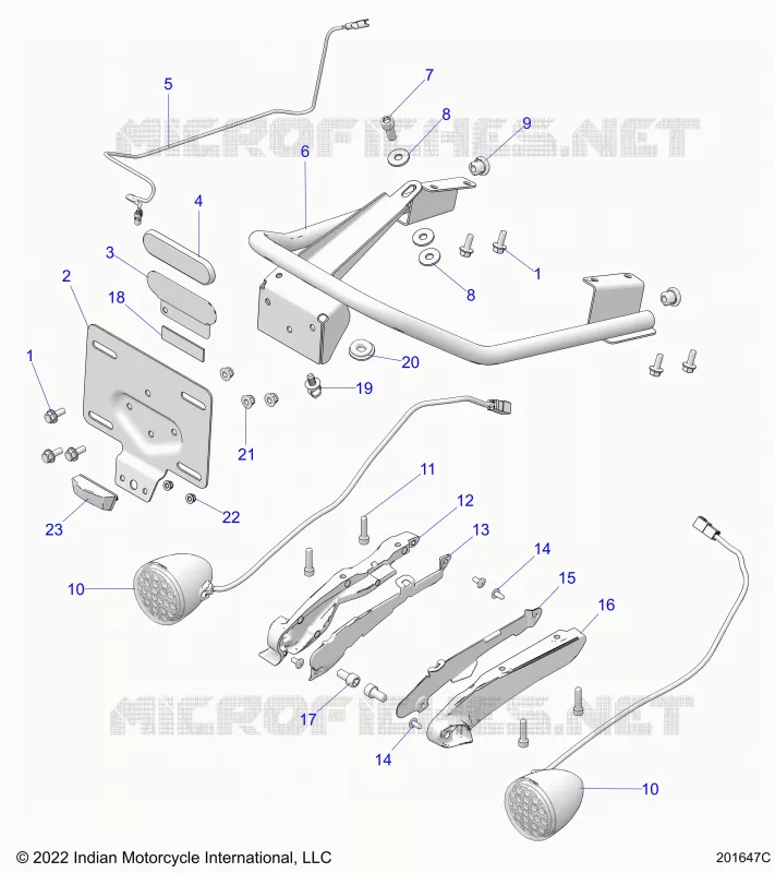 ELECTRICITE, REAR LIGHTING AND TURN SIGNALS (PACIFIC MODELS ONLY)