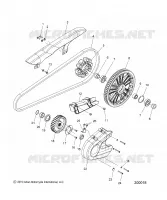 SYSTÈME DE TRANSMISSION, SPROCKETS, GUARDS AND BELT