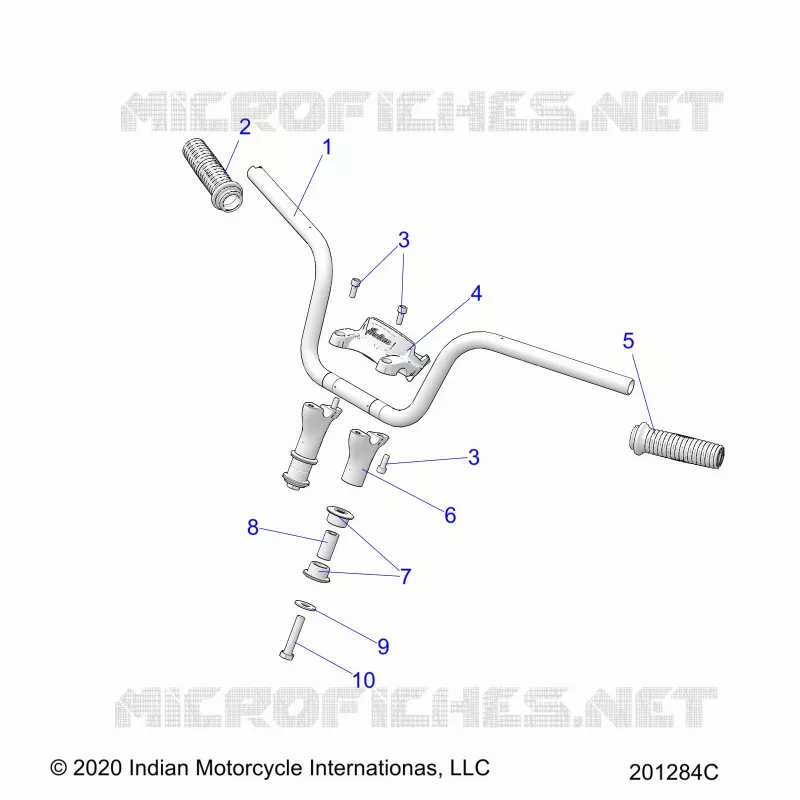STEERING, FIXATION GUIDON AND GRIPS