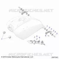 SYSTÃˆME D'ALIMENTATION, FUEL TANK MOUNTING