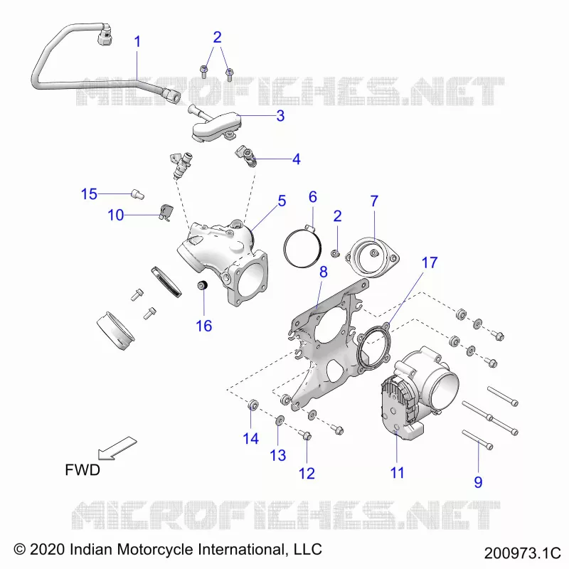 SYSTÃˆME D'ALIMENTATION, FUEL CLAM SHELL/THROTTLE BODY