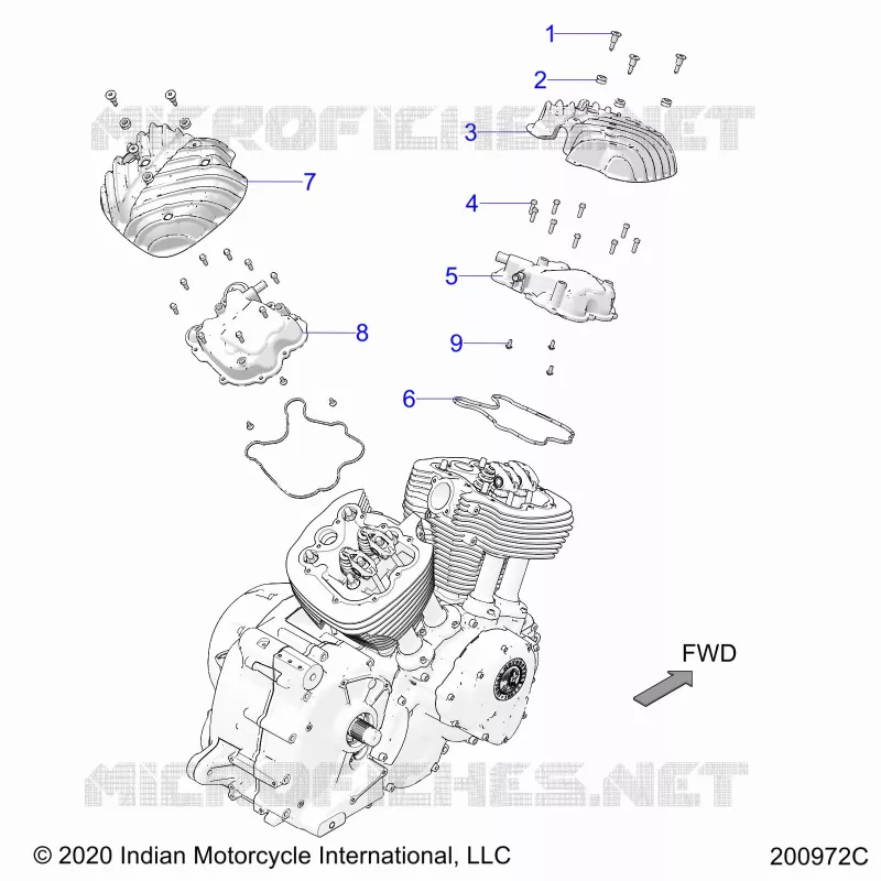 MOTEUR, ROCKER COVERS
