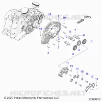 MOTEUR, CAM SHAFTS AND GEARS