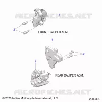 BRAKES, ETRIERS DE FREIN AVANT AND REAR