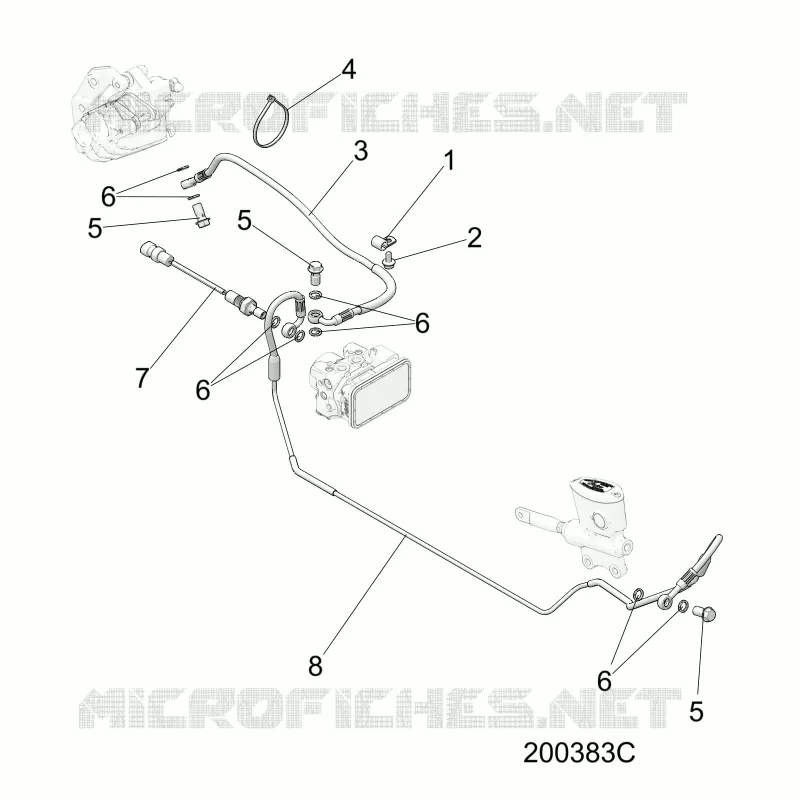 FREINS, FREIN LINE, REAR, ABS