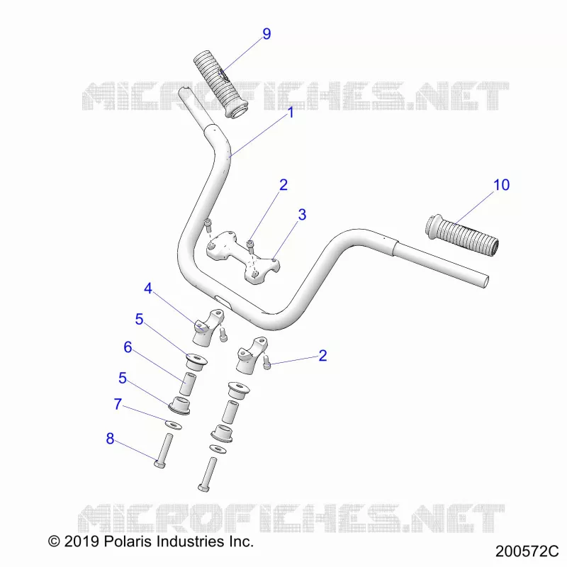 STEERING, FIXATION GUIDON AND GRIPS