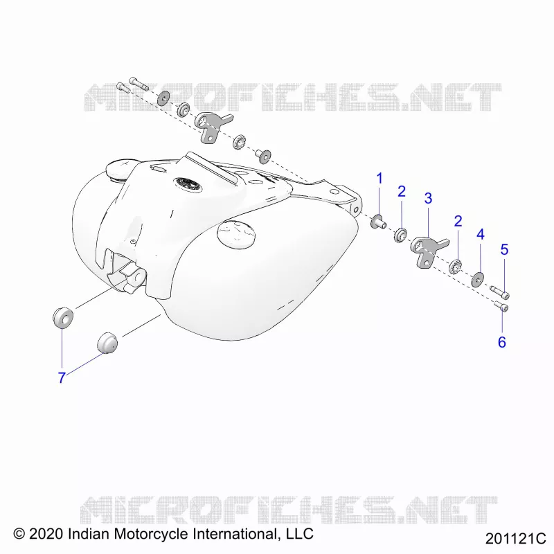 SYSTÃˆME D'ALIMENTATION, FUEL TANK MOUNTING
