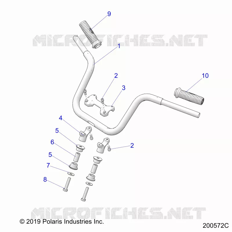 STEERING, FIXATION GUIDON AND GRIPS