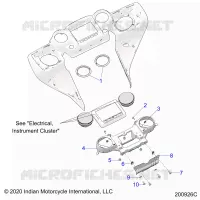 CARENAGES ASM, INSTRUMENT PANEL MNTG.