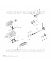 DRIVE TRAIN, FOURCHETTES DE SELECTION, RATCHET AND DRUM