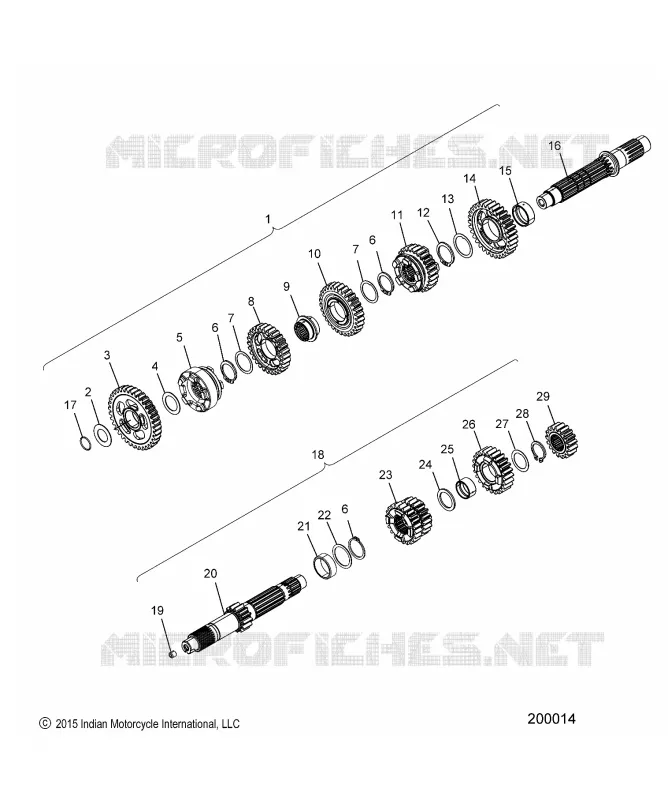 SYSTÃˆME DE TRANSMISSION, INPUT/OUTPUT SHAFT ASM.