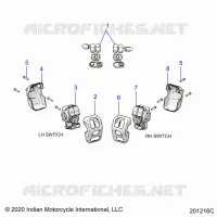ELECTRICITE, SWITCH CONTROLS, LH/RH