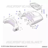 COFFRE LID AND BACKREST ASM.