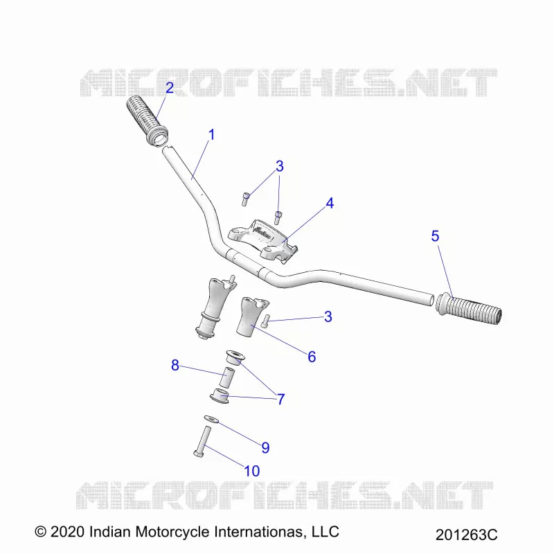 STEERING, FIXATION GUIDON AND GRIPS
