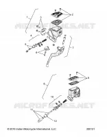 FREINS, MASTER CYL., FRONT AND REAR