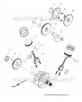 ENGINE, PISTON ET VILEBREQUIN